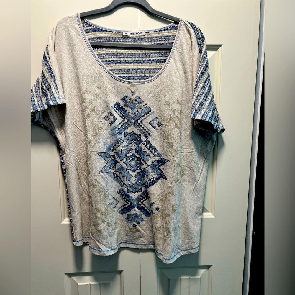 Maurices Aztec Print Shirt
